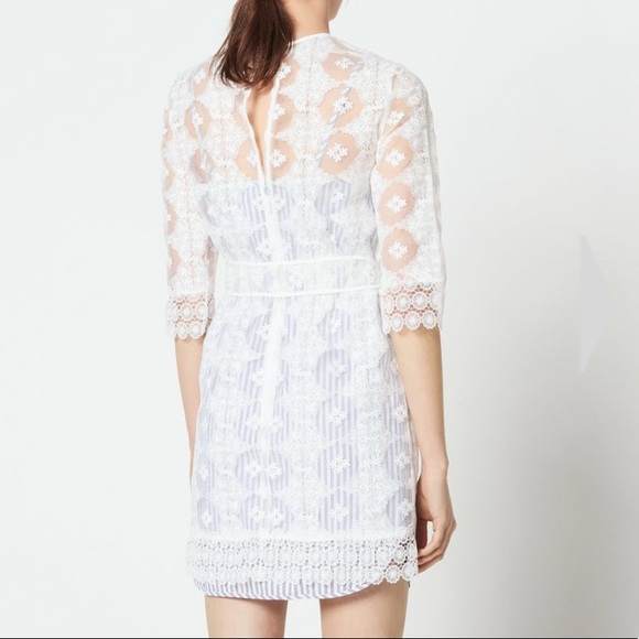 Sandro Paris All Over Lace Mini Layered Dress - Picture 4 of 9